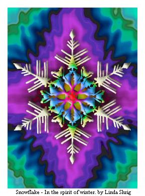 Snowflake - in the spirit of wonter. by Linda Shrig